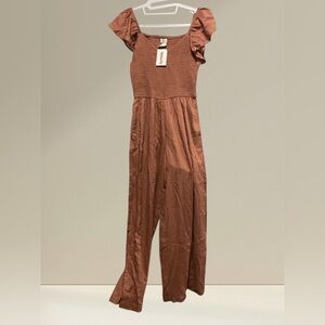 Japna Brown Rust Jumpsuit- Size Small